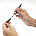Pens | Zebra 41311 G-301 Medium 0.7 millimeter Retractable Gel Pen - Black Ink/Stainless Steel/Black Barrel image number 4