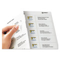 Labels | Avery 08662 1.33 in. x 4 in. Matte Clear Easy Peel Mailing Labels with Sure Feed Technology - Clear (350/Pack) image number 2