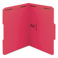 File Folders | Smead 12740 0.75 in. Expansion Top Tab Colored 2-Fastener Folders - Letter Size/Red Exterior (50/Box) image number 2