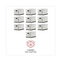 Storage Bins & Lids | Universal 9523001 12 in. x 15 in. x 10 in. Letter/Legal Files Basic-Duty Economy Record Storage Boxes - White (10/Carton) image number 2