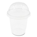 Cups and Lids | Karat C-KDL78 8 oz to 10 oz Cold Cup Dome PET Lids - Clear (1000/Carton) image number 3
