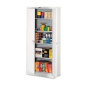 Office Filing Cabinets & Shelves | Tennsco 1870-LGY 36 in. x 18 in. x 78 in. High Deluxe Cabinet - Light Gray image number 0