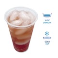 Cups and Lids | Boardwalk BWKTRANSCUP20PK 20 oz. Translucent Plastic Cold Cups - Clear (50/Pack) image number 4