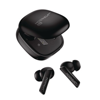 Morpheus 360 TW2750B Nemesis ANC Wireless Noise Cancelling Earbuds - Black