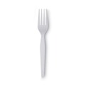 Just Launched | Dixie FH207 Heavyweight Plastic Cutlery Forks - White (1000/Carton) image number 2