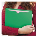 File Folders | Smead 75503 Straight Tab Letter Size Colored File Jackets with Reinforced Double-Ply Tab - Green (100/Box) image number 5