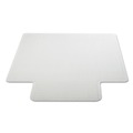 Office Chair Mats | Alera CM1J232ALEPL 45 x 53 Occasional Use Studded Chair Mat for Flat Pile Carpet - Clear image number 3