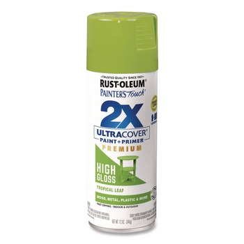 ARTS AND CRAFTS | Rust-Oleum 331179 Painter's Touch 12 oz. Aerosol Can 2X Ultra Cover Spray Paint - High Gloss Tropical Leaf