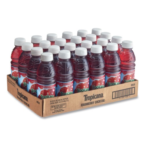 Beverages & Drink Mixes | Tropicana TRO00864 15.2 oz Bottle Juice Beverage - Cranberry (12/Carton) image number 0