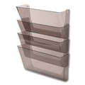 Desktop Organizers | Deflecto 73402 DocuPocket 13 in. x 4 in. 4 Sections Letter Size Stackable Four-Pocket Wall File - Smoke image number 0