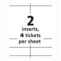 Avery | Avery 08521 4.25 in. x 6 in. Top Load Lanyard-Style Badge Holder with Laser/Inkjet Inserts - White (75/Pack) image number 4