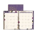 Notebooks & Pads | AT-A-GLANCE 122-905 12-Month (Jan to Dec): 2026 11 in. x 8.5 in. Geometric Artwork Vienna Weekly/Monthly Appointment Book - Purple/Tan Cover image number 1
