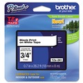 Tapes | Brother P-Touch TZE241 0.7 in. x 26.2 ft. TZE Standard Adhesive Laminated Labeling Tape - Black on White image number 0