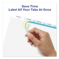 Dividers & Tabs | Avery 11446 Index Maker 11 in. x 8.5 in. 5-Tab Print and Apply Clear Label Dividers - White (25/Box) image number 3