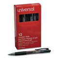 Pens | Universal UNV39912 0.7 mm. Medium Comfort Grip Retractable Gel Pen - Black Ink, Clear/Black Barrel (1-Dozen) image number 0