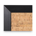 Bulletin Boards | MasterVision SF0422581012 24 in. x 18 in. Natural Cork Bulletin Board - Tan Surface/Black Wood Frame image number 3