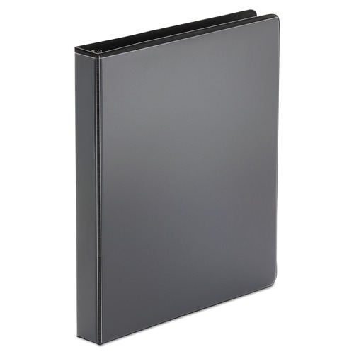 Binders | Universal UNV20961 Economy 1 in. Capacity 11 in. x 8.5 in. Round 3-Ring View Binder - Black image number 0