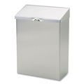 Trash & Waste Bins | HOSPECO ND-1E 8 in. x 4 in. x 11 in. Wall Mount Sanitary Napkin Receptacle - Stainless Steel image number 1