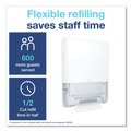 Paper Towel Holders | Tork 552530 PeakServe Continuous 14.44 x 3.97 x 19.3 Hand Towel Dispenser - White image number 6