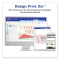 Copy & Printer Paper | Avery 05881 2 in. x 3.5 in. Color Laser Print-to-the-Edge Microperf Business Cards with Sure Feed Technology - White (160/Pack) image number 4