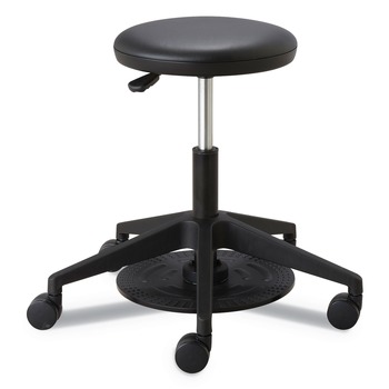 OFFICE FURNITURE AND LIGHTING | Safco 3437BL 19.25 in. to 24.25 in. Seat Height Supports Up to 250 lbs. Lab Stool - Black