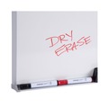 White Boards | Universal UNV43622 24 in. x 18 in. Melamine Dry Erase Board with Anodized Aluminum Frame - White Surface image number 1