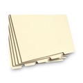 File Folders | Smead 35600 Stackable 1/5-Cut Bottom Tab Folder Dividers with 1 Fastener - Letter Size/Manila (50/Pack) image number 2