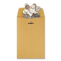 Envelopes & Mailers | Quality Park QUA37835 Trade Size 35 5 in. x 7.5 in. Square Flap Clasp/Gummed Closure Envelopes - Brown Kraft (100/Box) image number 4