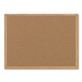 Office & Office Supplies | MasterVision SB0720001233 48 in. x 36 in. Tan Surface Earth Cork Board Oak Wood Frame image number 0