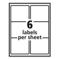 Labels | PRES-a-ply 30604 3.33 in. x 4 in. Laser Printers Labels - White (6/Sheet, 100 Sheets/Box) image number 2