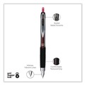 Pens | uni-ball 61257 Signo 207 0.5 mm Retractable Gel Pen - Red Ink/Smoke/Black/Red Barrel/Fine (1-Dozen) image number 3