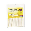 Just Launched | Avery 16241 2 in. Wide 1/5-Cut Insertable Index Tabs with Printable Inserts - Clear (25/Pack) image number 0