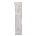 Cutlery | Dixie CMP26C Mediumweight Polypropylene Cutlery Fork/Knife/Teaspoon Plastic White (250/Carton) image number 3