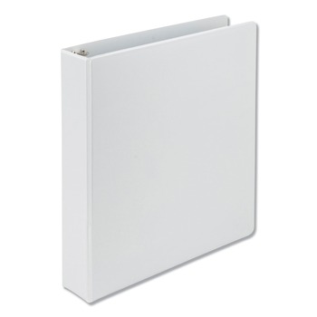 Samsill 16957 11 in. x 8.5 in. 3 Rings 1.5 in. Capacity Earth's Choice Plant-Based D-Ring View Binder - White