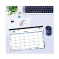 Bulletin Boards | Blue Sky BLS100024 17 in. x 11 in. 12-Month (Jan-Dec 2026) Lindley Desk Pad - White/Blue/Green Sheets/Black Binding/Clear Corners image number 3