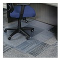 Office Chair Mats | Alera CM12233ALEPL 45 in. x 53 in. Moderate Use Wide Lipped Studded Chair Mat for Low Pile Carpet - Clear image number 5