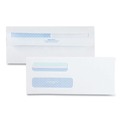 Envelopes & Mailers | Quality Park QUA24539 3.63 in. x 8.63 in. #8 5/8 Commercial Flap Redi-Seal Closure Double Window Redi-Seal Security-Tinted Envelope - White (500/Box) image number 3