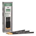 Arts & Crafts Supplies | Dixon 000770002 China Marker, Black, 12/Pack image number 1