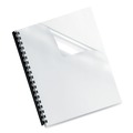 Just Launched | Fellowes Mfg Co. 52089 Crystals Transparent Presentation Covers for Binding Systems - Letter, Clear (100/Pack) image number 1