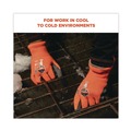 Cleaning Gloves | Ergodyne 17623 ProFlex 7401 Coated Lightweight Winter Gloves - Medium Orange (1-Pair) image number 6