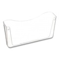 Wall Racks & Hooks | Rubbermaid 65986 13.75 in. x 3 in. x 6.63 in. A4/Letter Size Unbreakable Magnetic Wall File - Clear image number 1