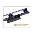 Staple Punches | PaperPro 2105 12-Sheet Capacity EZ Squeeze 3-Hole Punch - Purple/Black image number 4