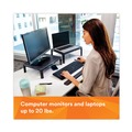 Monitor Stands | 3M MS85B 16 in. x 12 in. x 1.75 in. to 5.5 in. 20-lb. Capacity Adjustable Monitor Stand - Black/Silver image number 8