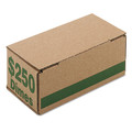 Retail Store Supplies | PM Company 61010 8.06 x 3.31 x 3.19 Corrugated Cardboard Coin Storage with Denomination Printed On Side - Green (50/Carton) image number 0