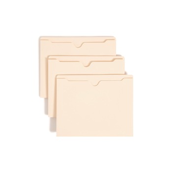 Smead 75560 2-Ply Straight Tab Letter Size File Jackets - Manila (50/Box)