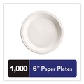  | Chinet 21225 6 in. Paper Dinnerware Plate - White (1000/Carton) image number 2