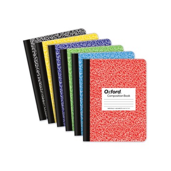 NOTEBOOKS AND PADS | TOPS 63794 100 9.75-in x 7.5-in Sheets Wide/Legal Rule Composition Book Randomly Assorted Marble Cover
