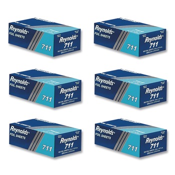Reynolds Wrap 000000000000000711 9 in. x 10.75 in. Pop-Up Interfolded Aluminum Foil Sheets (3000/Carton)