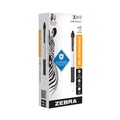 Pens | Zebra 41610 0.7 mm Retractable Fine Sarasa Dry X20plus Gel Pen - Black Ink, White/Black Barrel (12/Pack) image number 1