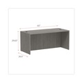 Office Desks & Workstations | Alera ALEVA216630GY 65 in. x 29.5 in. x 29.63 in. Valencia Series Straight Front Desk Shell - Gray image number 5